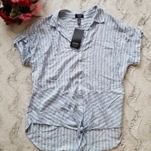 Jones New York Signature Celestial Blue Stripe S
